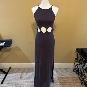 Free People purple long maxi dress